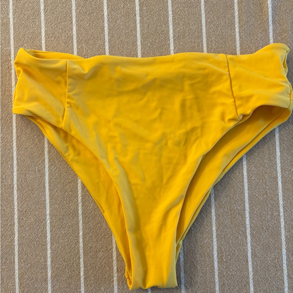 SHEIN Vibrant Yellow Bikini Bottom